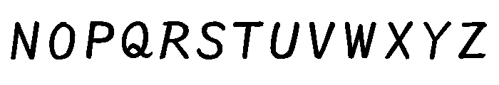 Ah Hakushu Running Script Extra Light Font UPPERCASE