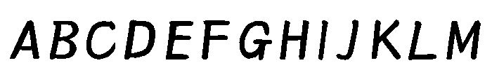 Ah Hakushu Running Script Light Font UPPERCASE