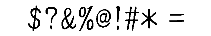 Ah Hakushu Running Script Thin Font OTHER CHARS