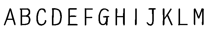 Ah Hakushu School Prs Bold Font UPPERCASE