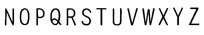 Ah Hakushu School Prs Bold Font UPPERCASE