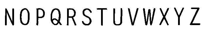 Ah Hakushu School Prs Heavy Font UPPERCASE