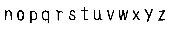 Ah Hakushu School Prs Heavy Font LOWERCASE