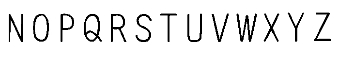 Ah Hakushu School Prs Light Font UPPERCASE