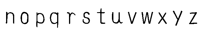 Ah Hakushu School Prs Light Font LOWERCASE