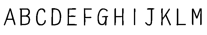 Ah Hakushu School Prs Regular Font UPPERCASE