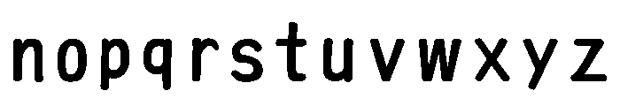 Ah Hakushu Yan Zhenqing Semibold Font LOWERCASE