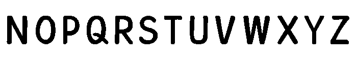 Ah Hakushu Yan Zhenqing Thin Font UPPERCASE