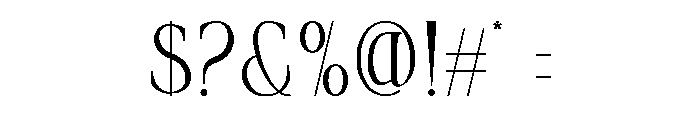 Ahira Brond Font OTHER CHARS