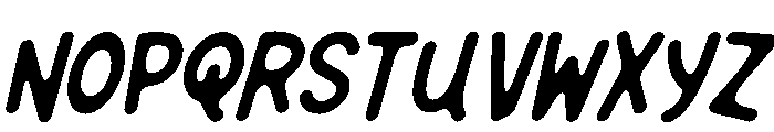 Ahoila Italic Font UPPERCASE