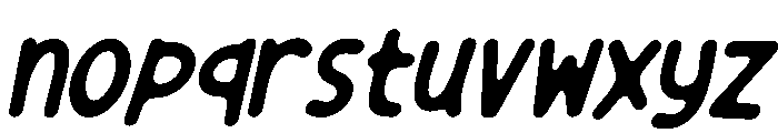 Ahoila Italic Font LOWERCASE