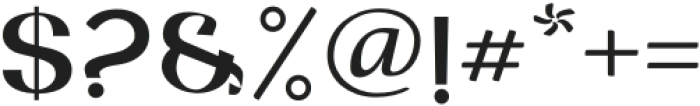 Ahayo Regular otf (400) Font OTHER CHARS