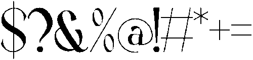 Ahcelrovik otf (400) Font OTHER CHARS