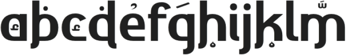 Ahmisya-Regular otf (400) Font LOWERCASE