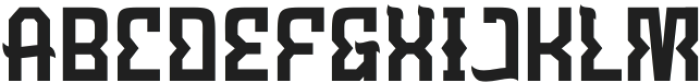 Ahuta-Regular otf (400) Font UPPERCASE