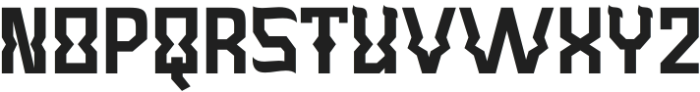 Ahuta-Regular otf (400) Font UPPERCASE