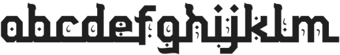 Ahuta-Regular otf (400) Font LOWERCASE