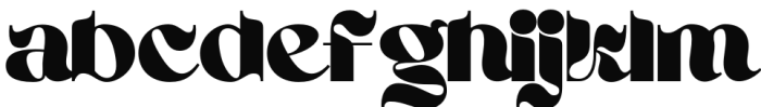 Ahsing Regular Font LOWERCASE