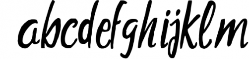 Aharon Handwritten Brush Font Font LOWERCASE