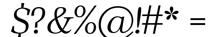 Ahellya Italic Font OTHER CHARS