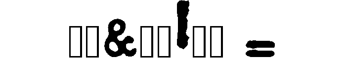 ahabesha'stypewriter Font OTHER CHARS