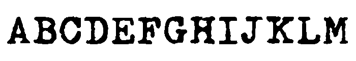 ahabesha'stypewriter Font UPPERCASE