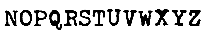 ahabesha'stypewriter Font UPPERCASE
