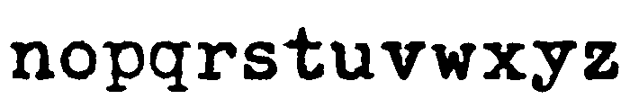 ahabesha'stypewriter Font LOWERCASE
