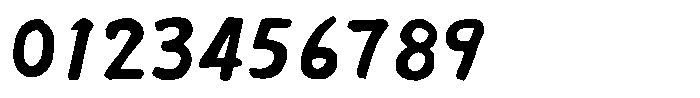 AH Hakushu Brush Extra-thick W1 Font OTHER CHARS