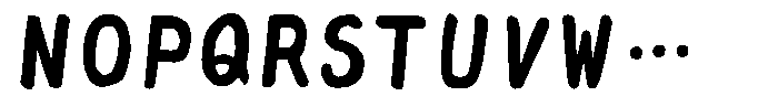 AH Hakushu Brush Extra-thick W3 Font UPPERCASE