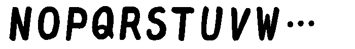 AH Hakushu Brush Extra-thick W6 Font UPPERCASE