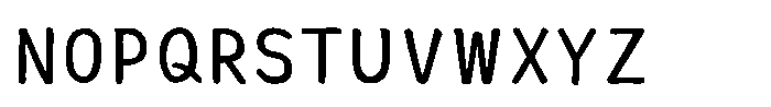 AH-Hakushu Brush RS W12 Font UPPERCASE