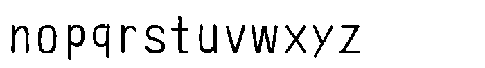 AH-Hakushu Brush RS W1 Font LOWERCASE