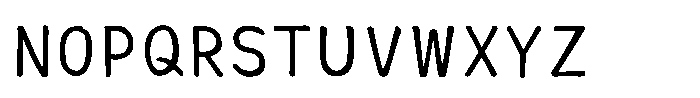 AH-Hakushu Brush RS W3 Font UPPERCASE