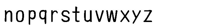 AH-Hakushu Brush RS W6 Font LOWERCASE