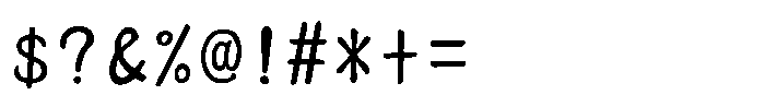 AH-Hakushu Brush RS W9 Font OTHER CHARS