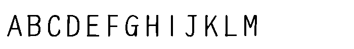 AH Hakushu School PRS W12 Font UPPERCASE