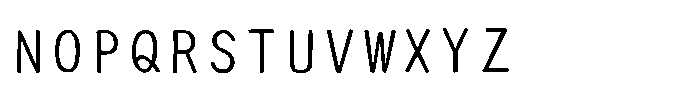 AH Hakushu School PRS W12 Font UPPERCASE