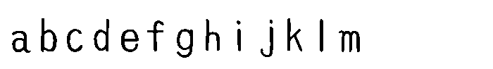 AH Hakushu School PRS W12 FONT