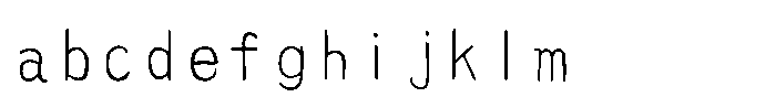 AH Hakushu School PRS W1 FONT