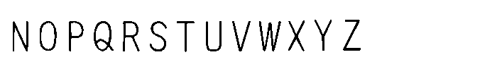 AH Hakushu School PRS W3 Font UPPERCASE