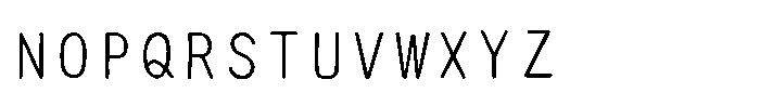 AH Hakushu School PRS W6 Font UPPERCASE