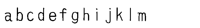 AH Hakushu School PRS W6 FONT