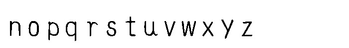 AH Hakushu School PRS W6 Font LOWERCASE