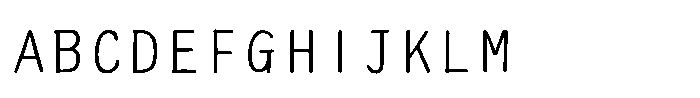 AH Hakushu School PRS W9 Font UPPERCASE