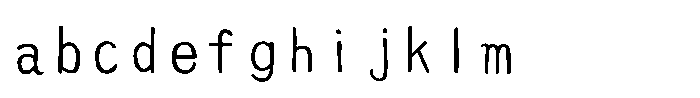AH Hakushu School PRS W9 FONT
