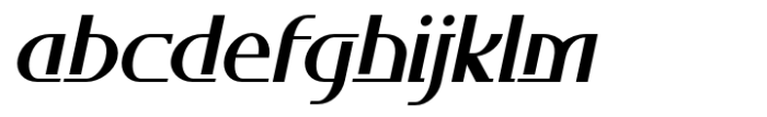 Ahakin Bold Slanted Font LOWERCASE