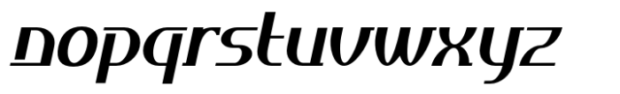 Ahakin Extra Bold Slanted Font LOWERCASE