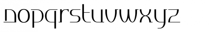 Ahakin Extra Light Font LOWERCASE