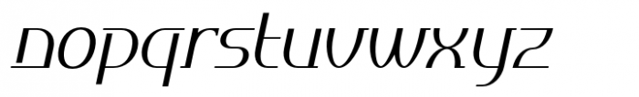 Ahakin Light Slanted Font LOWERCASE